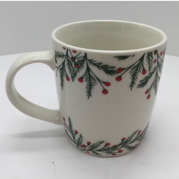 Starbucks Christmas Ceramic 12oz Coffee Mug Cup Holly Berry - Picture 3 of 4